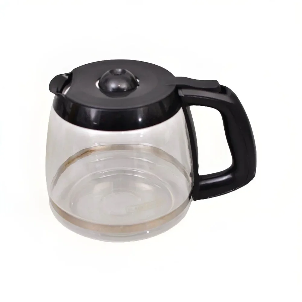 black & decker glass 12 cup coffee pot carafe replacement with black flip lid